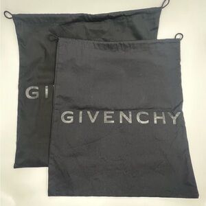 2 x Givenchy Black Dust Bags New
